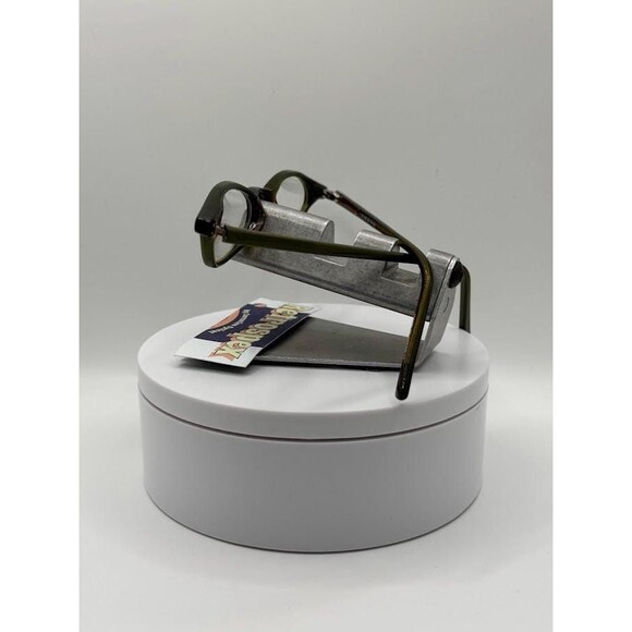 Vintage Y2K Eyeglasses | NOS | Tiny Lens Style Green Plastic Frame Made in Japan - Picture 6 of 10